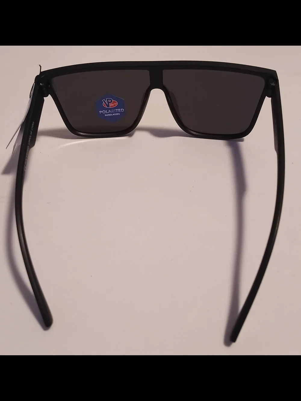 VP Racing Men Polarized Sport Sunglasses Black Frame Gold Orange Mirror NWT